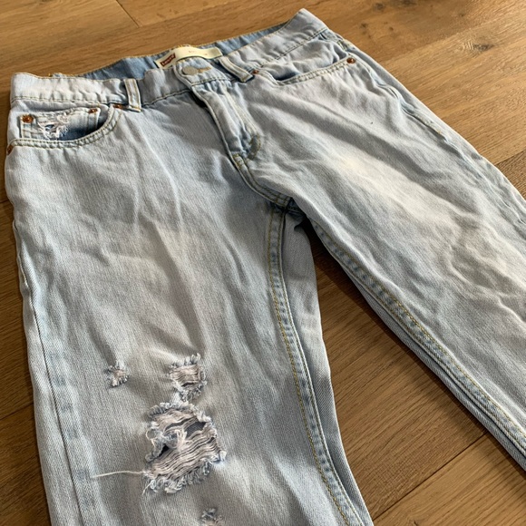 Mens or Boys Levi’s 511 Slim Jeans, Distressed Pants, Size 28 x 28 16REG - Picture 4 of 10